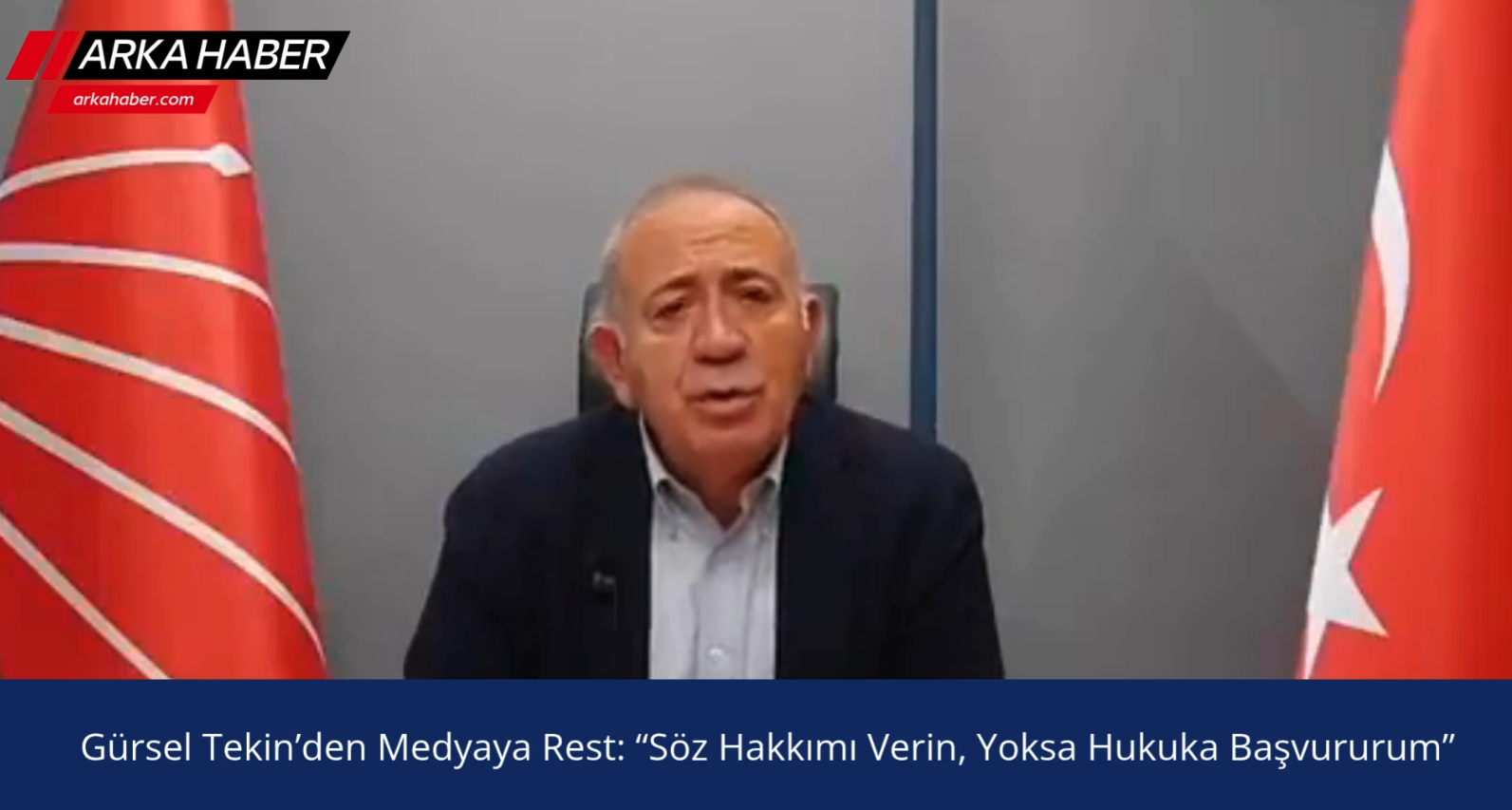 Gürsel Tekin’den Medyaya Rest: “Söz Hakkımı Verin, Yoksa Hukuka Başvururum”